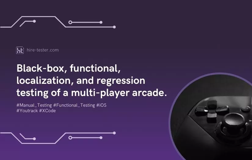 Black-box, functional, localization, and regression testing of a multi-player arcade. screenshot 1
